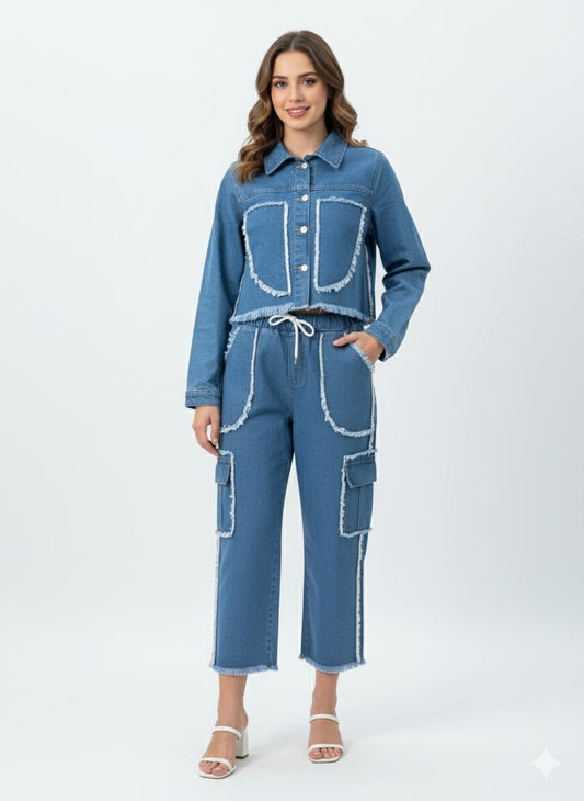 Fary Play Denim Co-ord Set