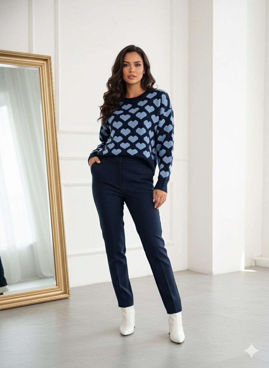 Heart Print Sweatshirt