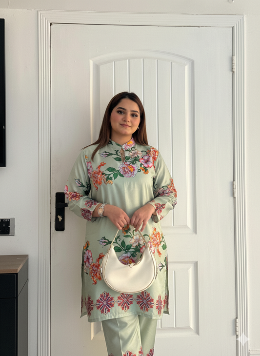 Floral Two-Piece Lawn Dress