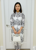 Black & White Printed Two-Piece Lawn Dress