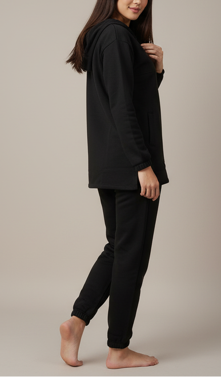 Side Pocket 2-Piece Fleece Co-ord Set