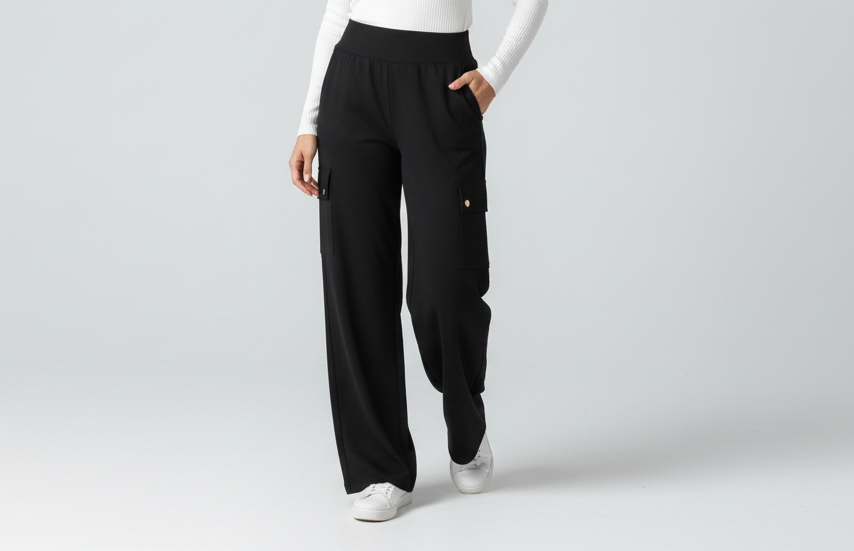 Women’s Stretchable High Waist Cargo Trousers