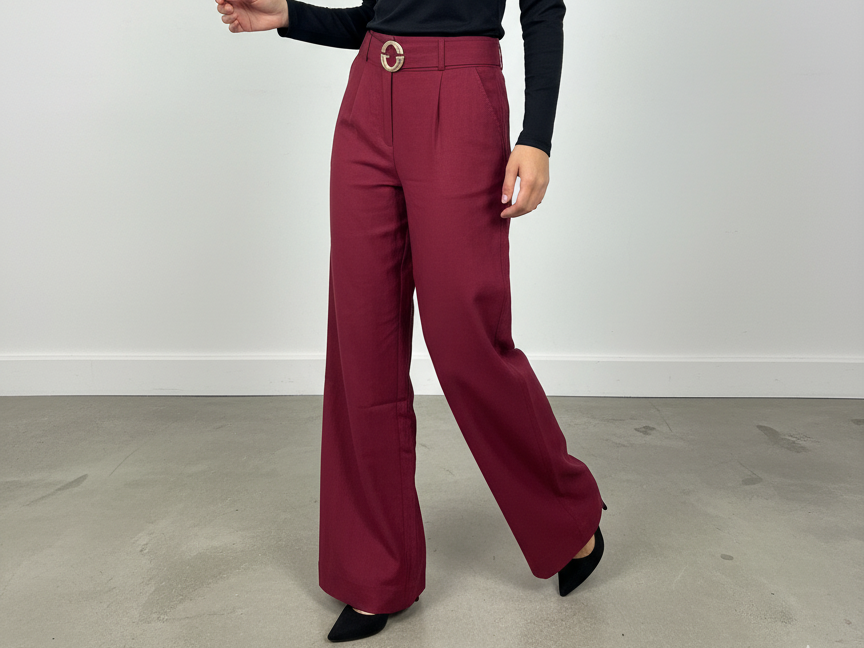 Women’s High Waist G-Belt Palazzo Pants