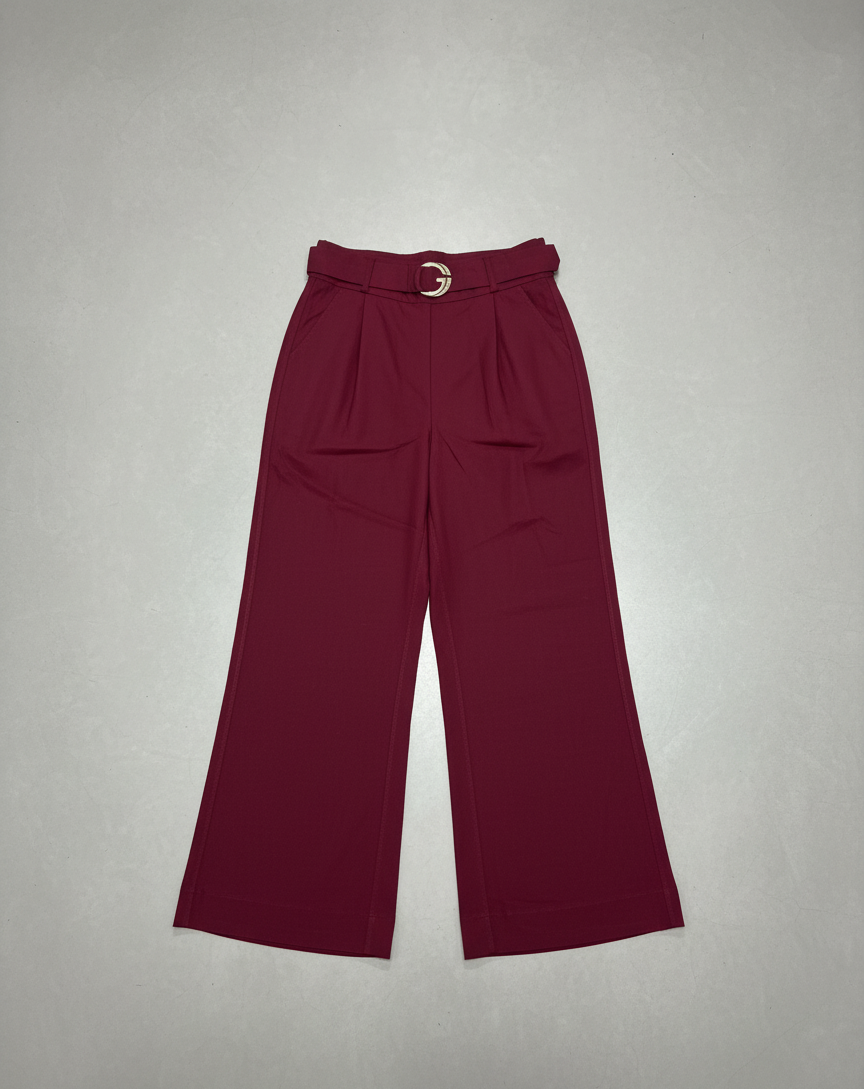 Women’s High Waist G-Belt Palazzo Pants