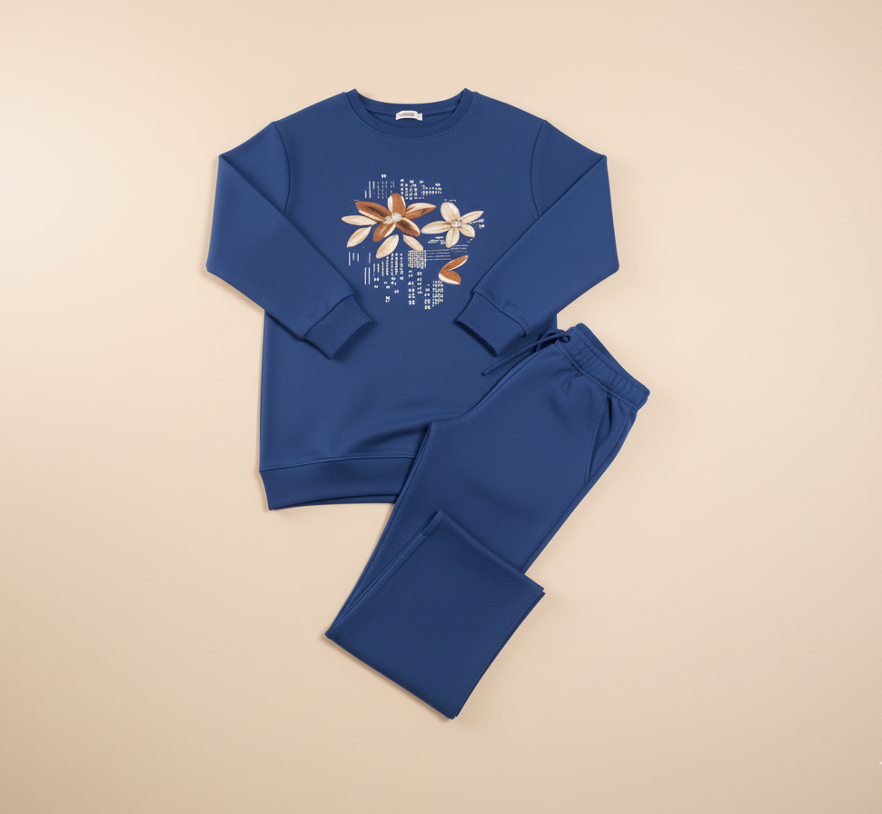 Women’s Warm Fleece Printed Co-ord Set