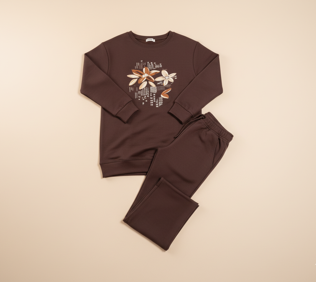 Women’s Warm Fleece Printed Co-ord Set