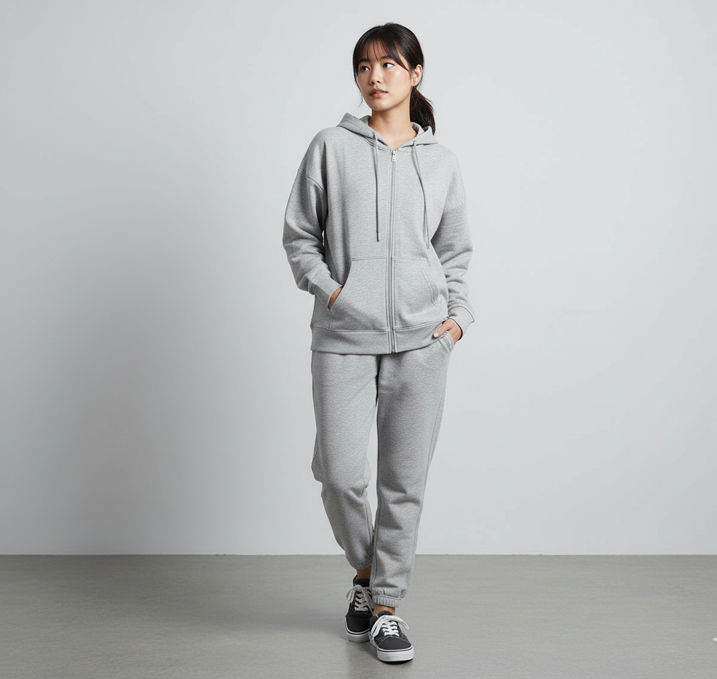 Zipper Fleece Tracksuit for Women