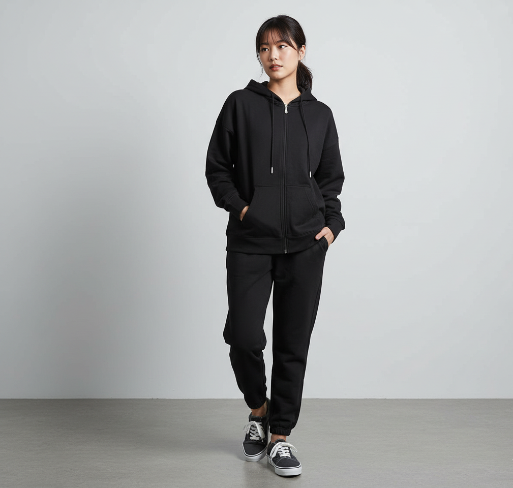 Zipper Fleece Tracksuit for Women