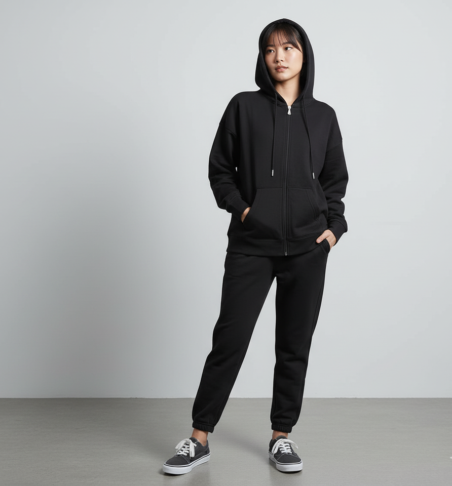 Zipper Fleece Tracksuit for Women