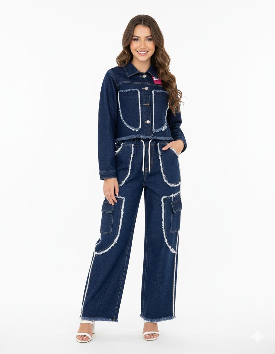 Fary Play Denim Co-ord Set
