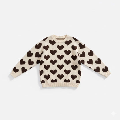 Heart Print Sweatshirt
