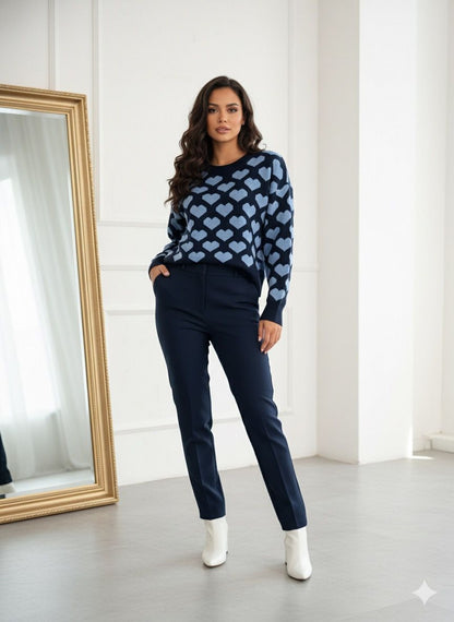 Heart Print Sweatshirt