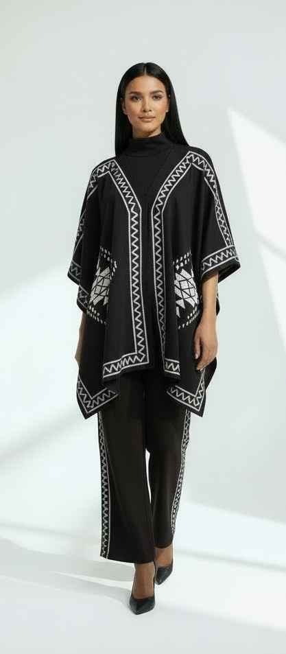 Black Embroidered Set