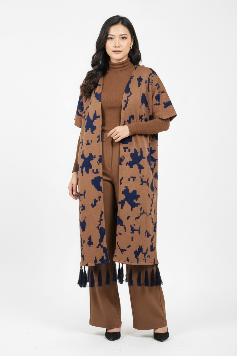 Brown Navy Standing