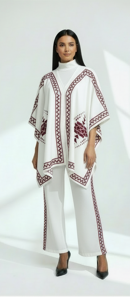 White Embroidered Set
